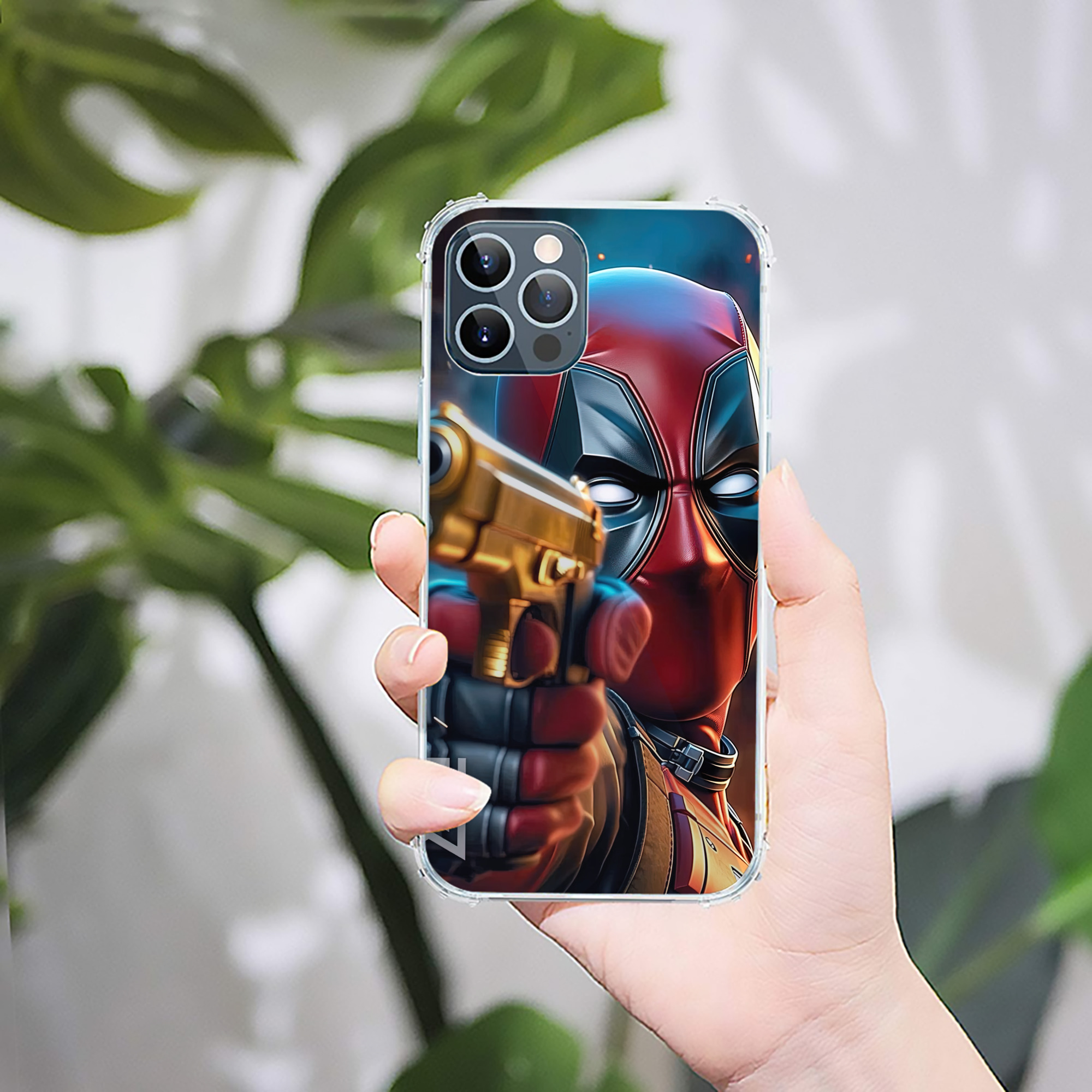 （画像用） Deadpool デッドプール 【iPhone 12シリーズ対応】透明スマホケース（クリアソフトケース）